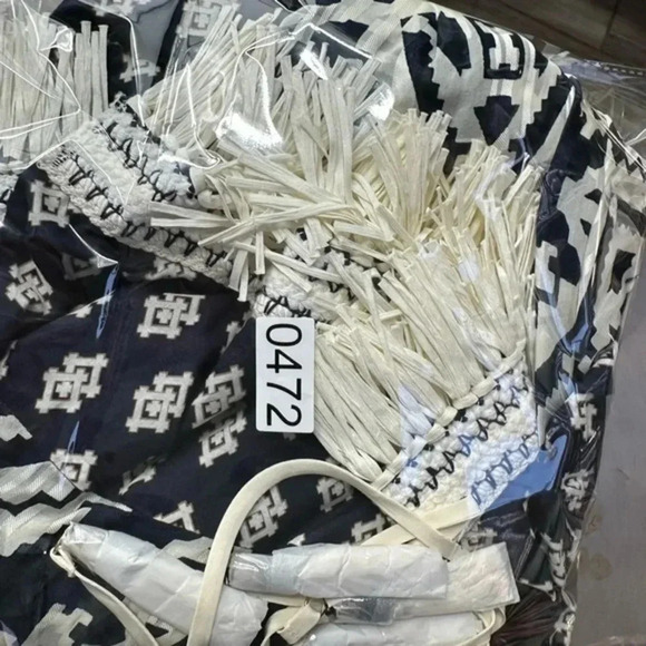 NEW Tory Burch Beatrice Dress Tapestry Geo Caftan Fringe Size 4 B472 - Picture 7 of 7